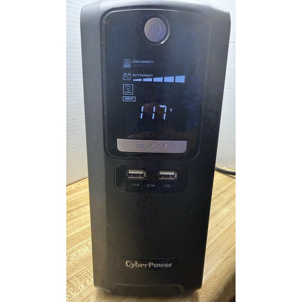 CyberPower CST135XLU 1350VA 810W LCD USB UPS Battery Backup Black 10 Outlet